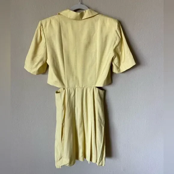 NWT Sandro Jaun Citron Mini Yellow Dress Size XS - Picture 15 of 15
